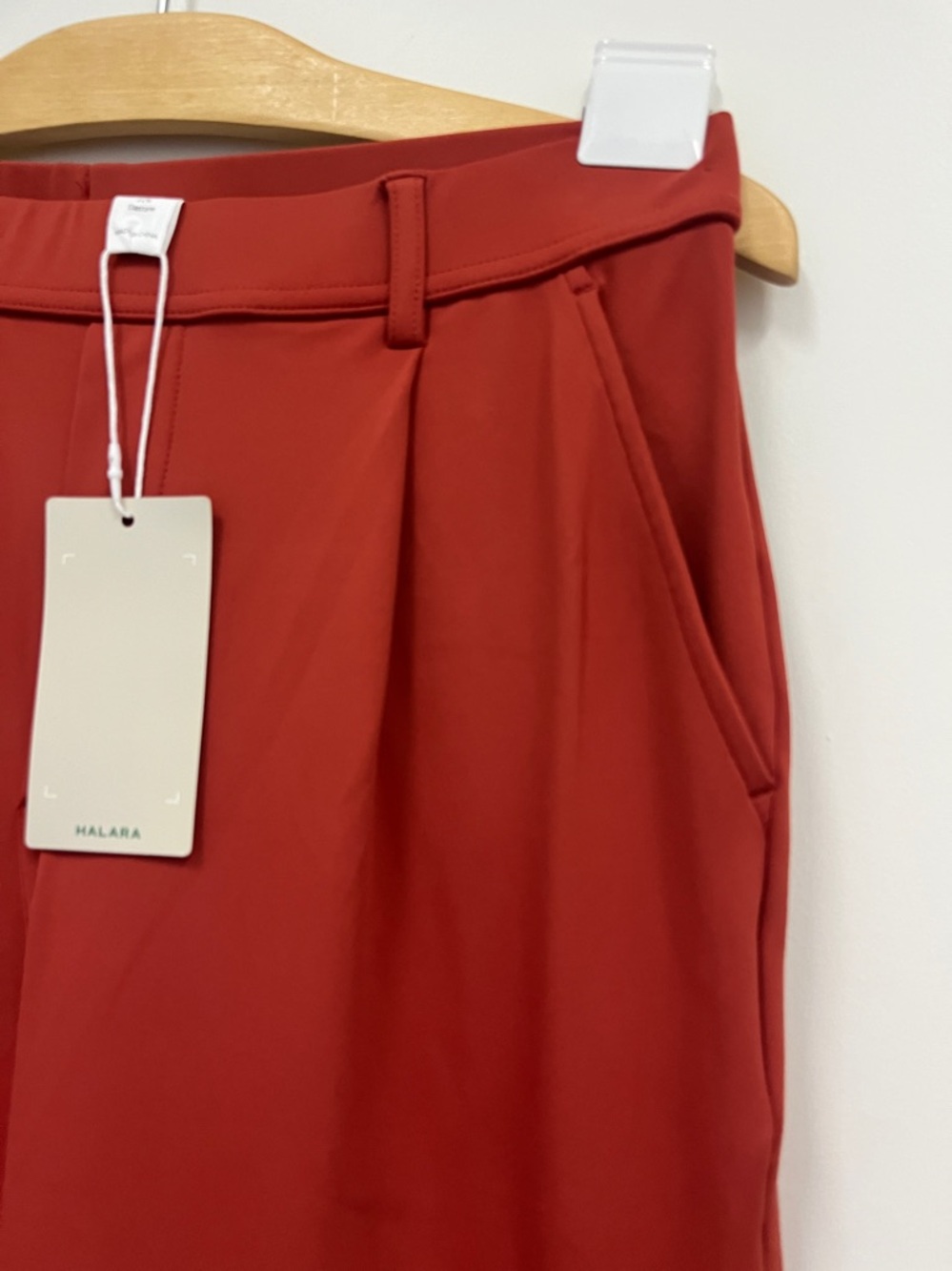 NWT HALARA  Rust Wide-Leg Dress Pants/Trousers size M petite - Picture 2 of 6